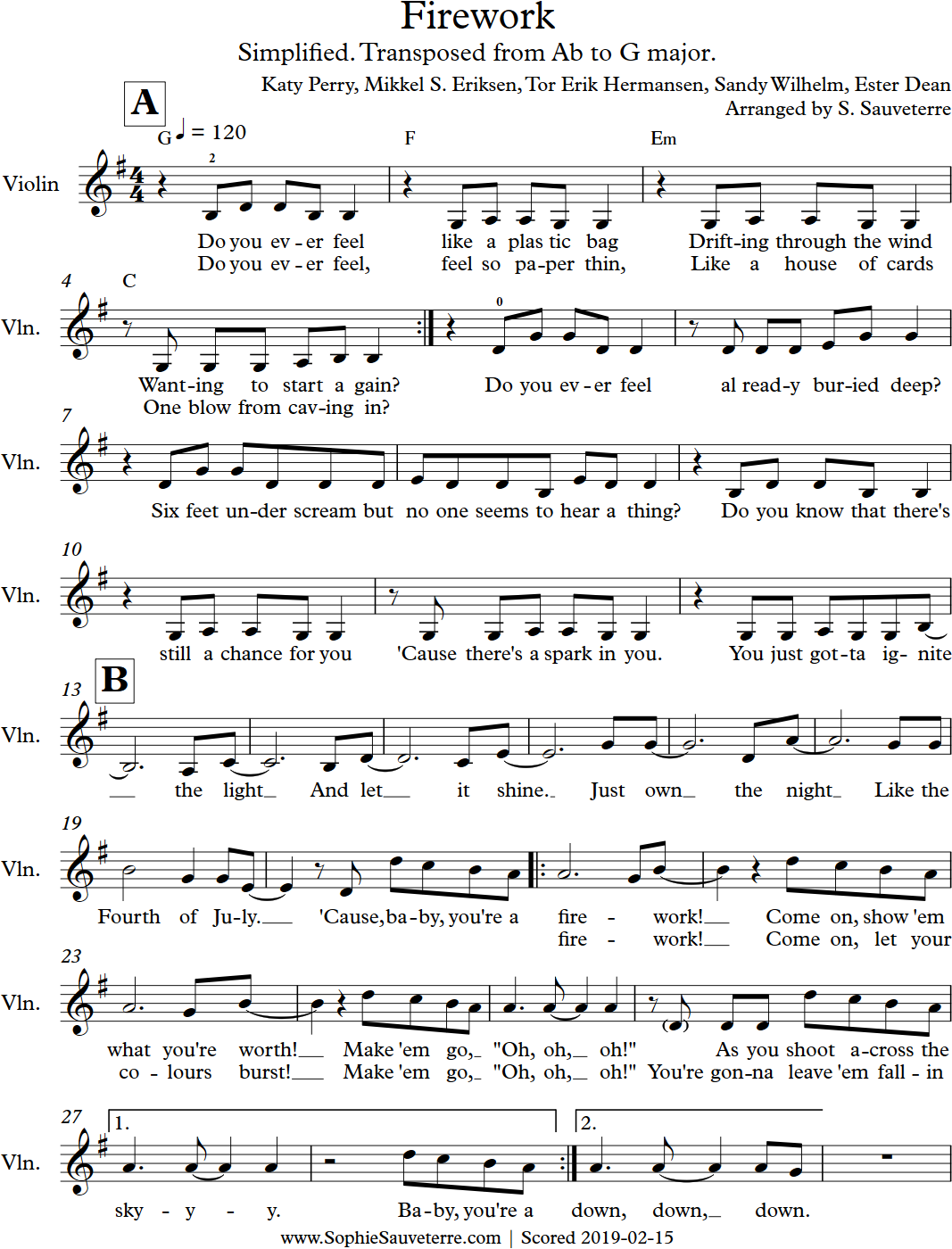 let it go sheet music violin easy